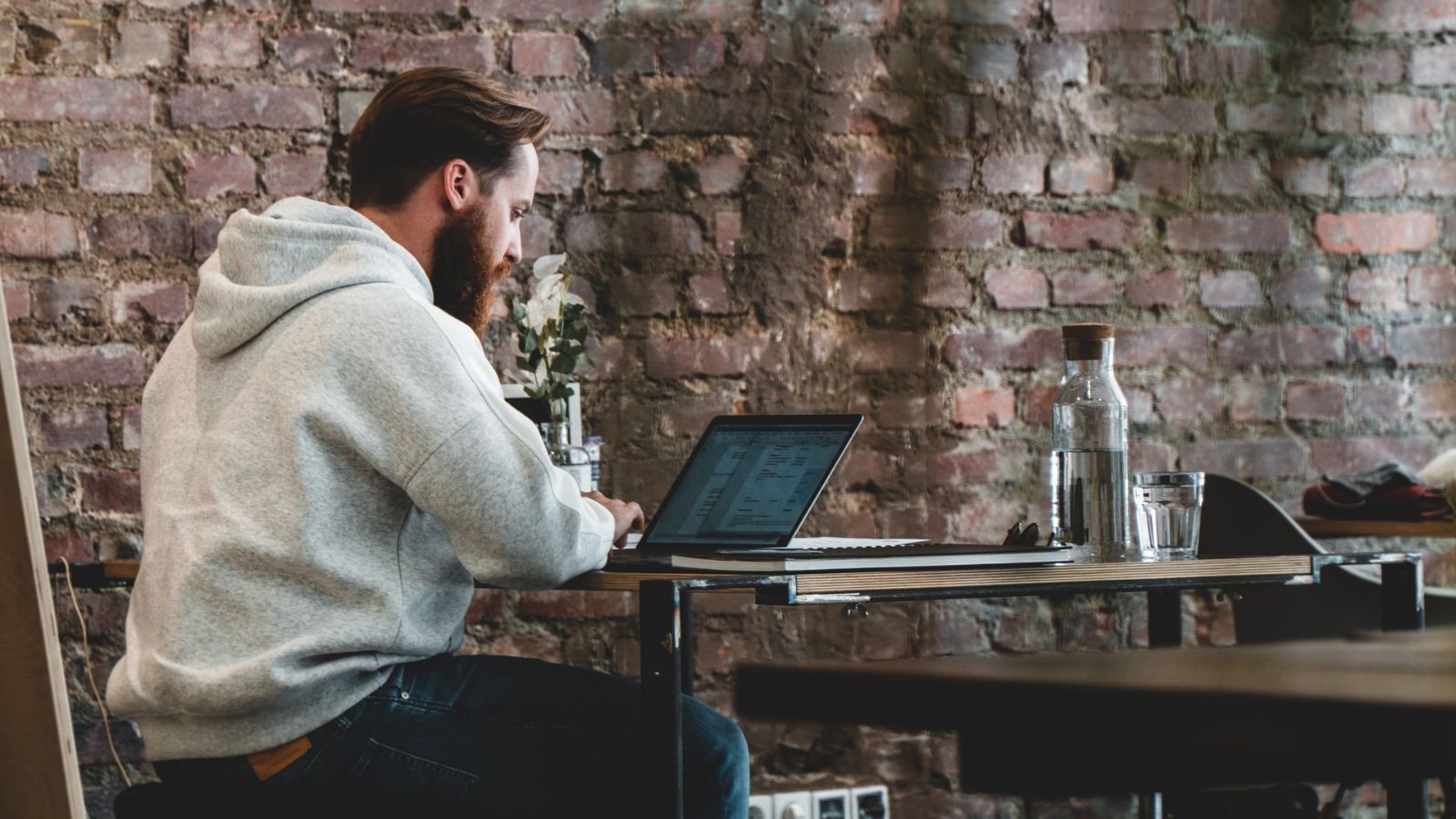 Business owner accessing the Future fund on their laptop