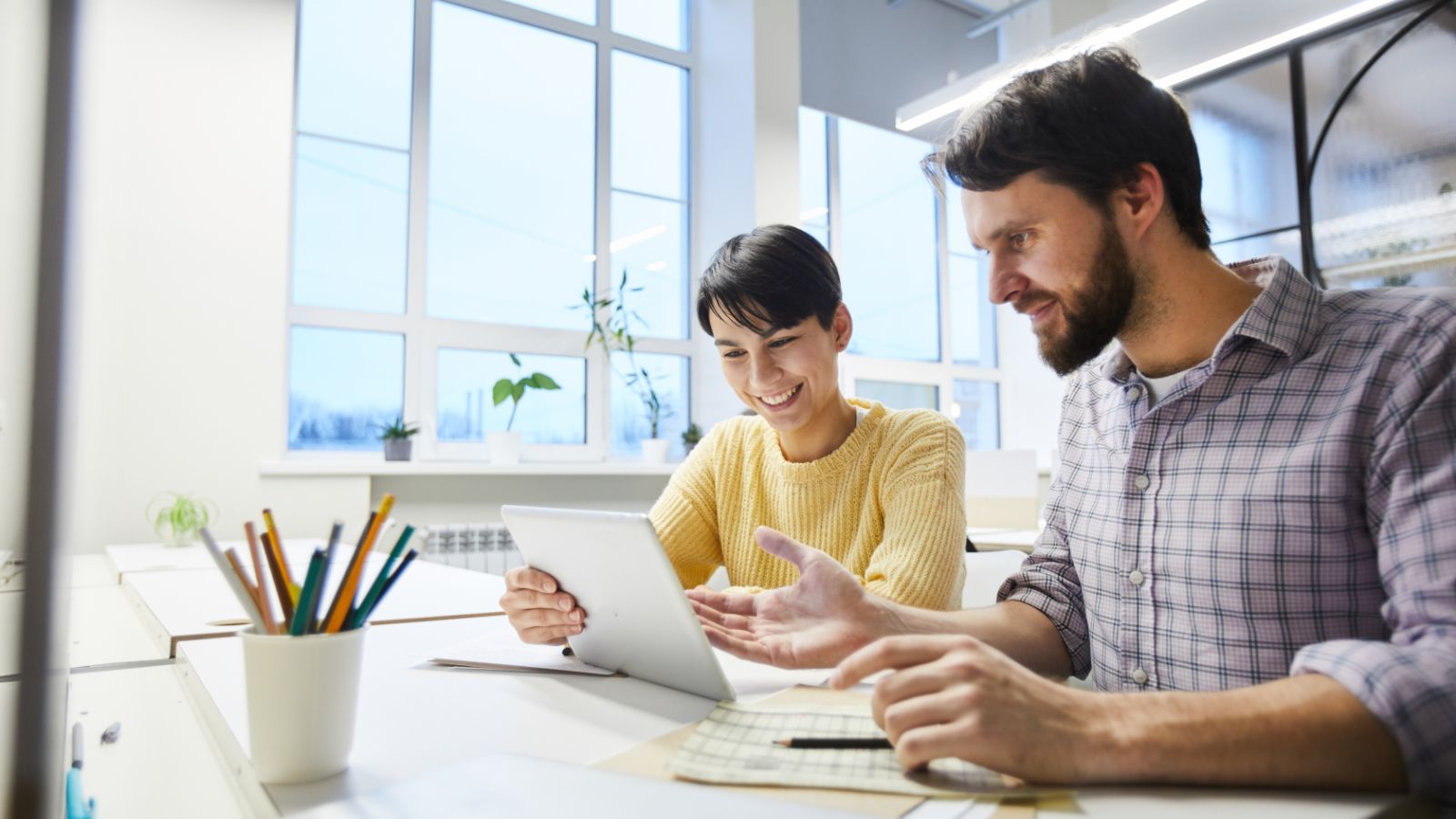 Accountant helping a professional service business owner